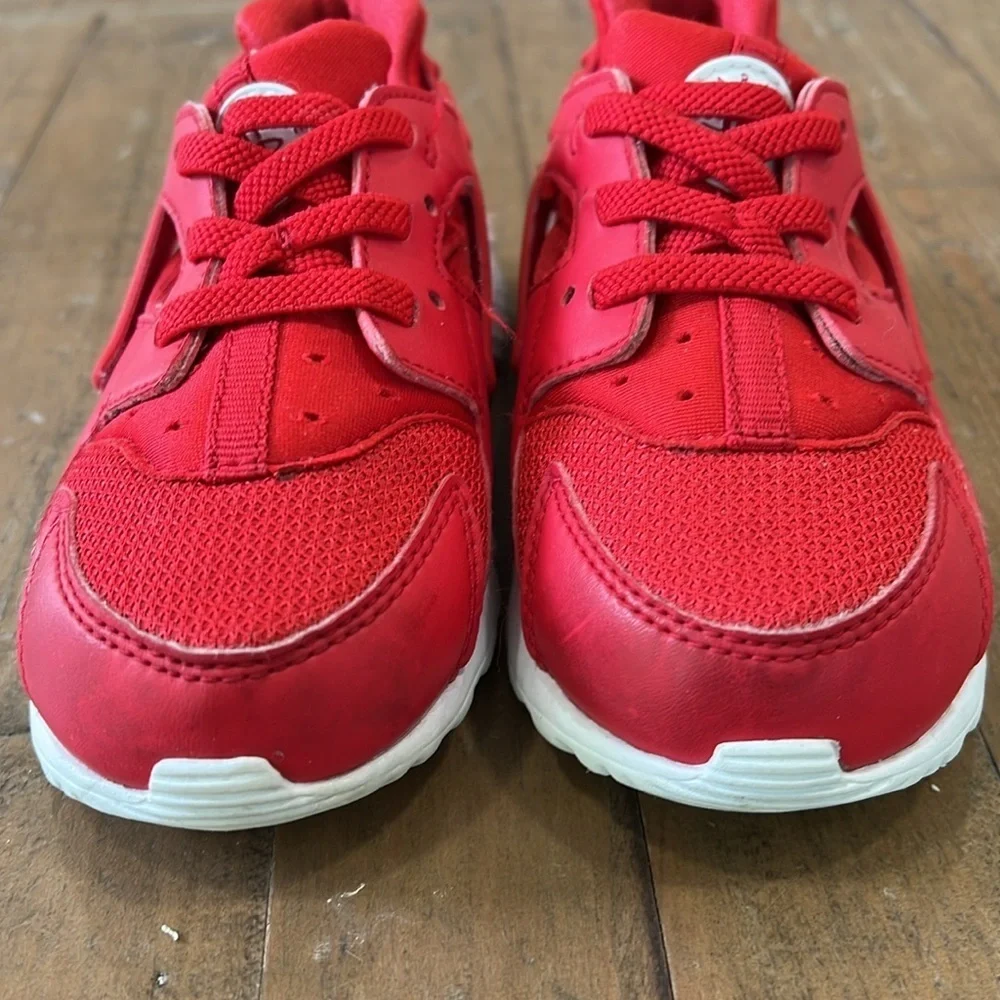 Nike Hurache kids red slip on sneakers